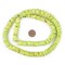 The Bead Chest 12mm Jade Green Bone Button Beads: Nepal Flat Round Disk Heishi Beads for DIY Necklace Jewelry Making